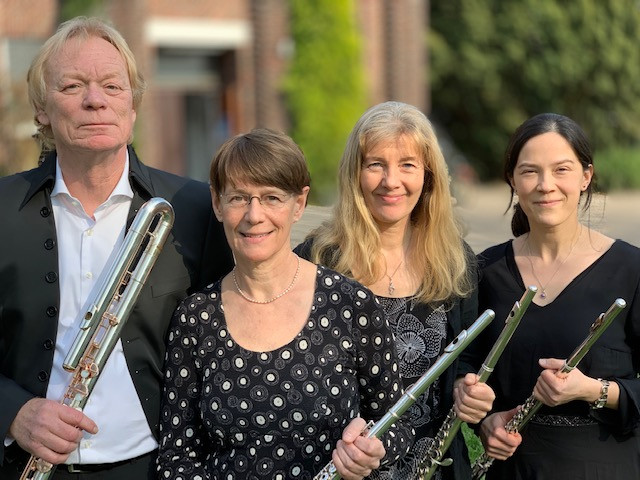 Gruppenfoto des Querflöten-Quartett Querstand